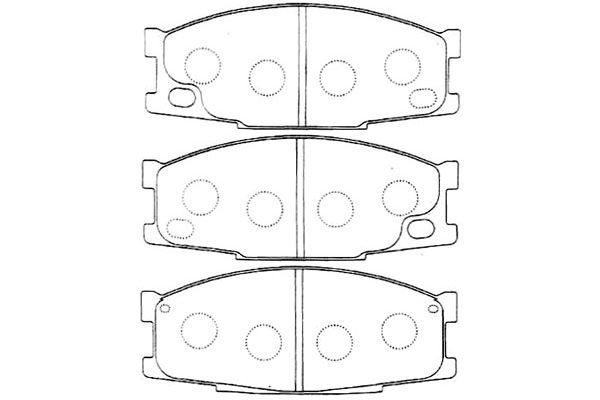 KAVO PARTS stabdžių trinkelių rinkinys, diskinis stabdys BP-5549